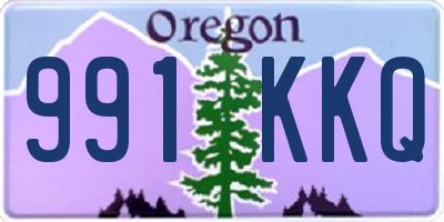 OR license plate 991KKQ