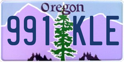 OR license plate 991KLE
