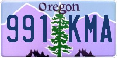 OR license plate 991KMA
