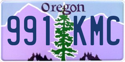 OR license plate 991KMC