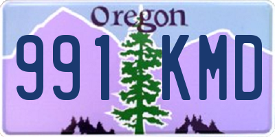 OR license plate 991KMD