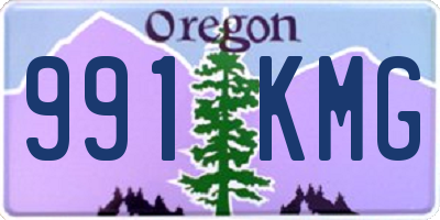 OR license plate 991KMG