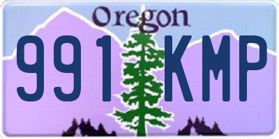 OR license plate 991KMP