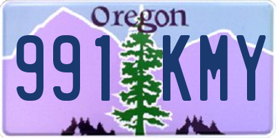 OR license plate 991KMY