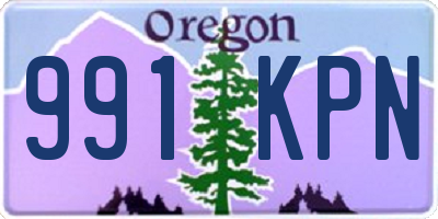 OR license plate 991KPN