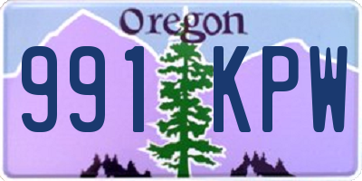 OR license plate 991KPW