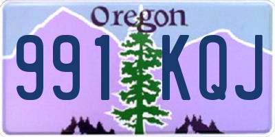 OR license plate 991KQJ