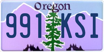 OR license plate 991KSI