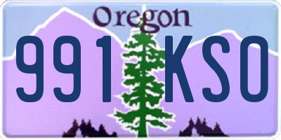 OR license plate 991KSO
