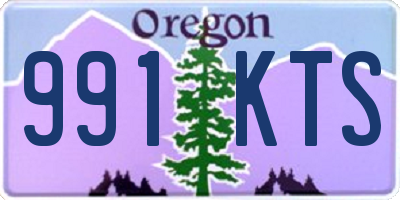 OR license plate 991KTS