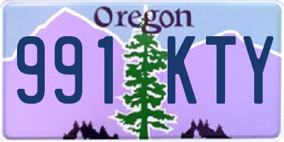 OR license plate 991KTY