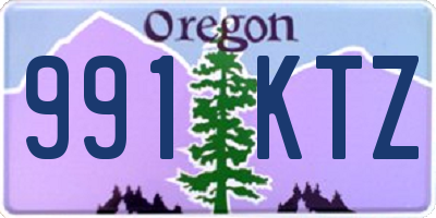 OR license plate 991KTZ