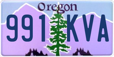 OR license plate 991KVA