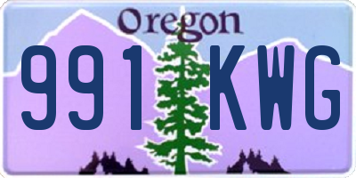 OR license plate 991KWG