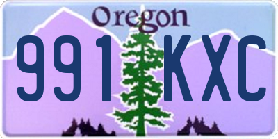 OR license plate 991KXC