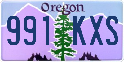OR license plate 991KXS