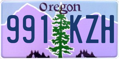 OR license plate 991KZH