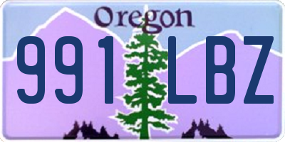 OR license plate 991LBZ