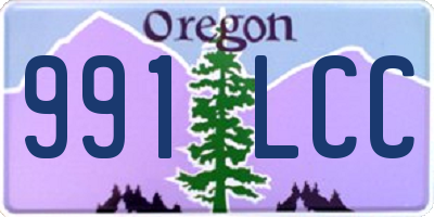 OR license plate 991LCC