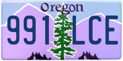 OR license plate 991LCE