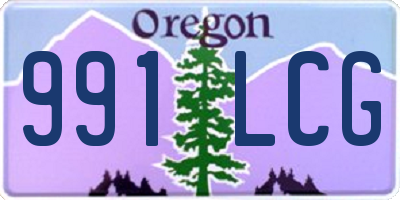 OR license plate 991LCG