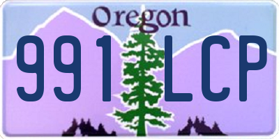 OR license plate 991LCP