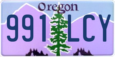 OR license plate 991LCY