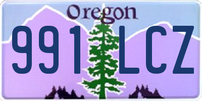 OR license plate 991LCZ