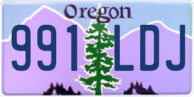 OR license plate 991LDJ