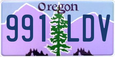 OR license plate 991LDV