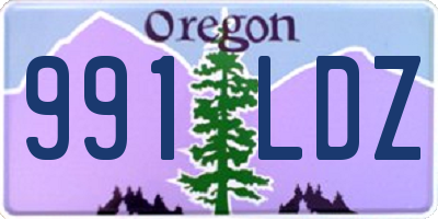 OR license plate 991LDZ