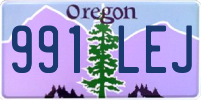 OR license plate 991LEJ