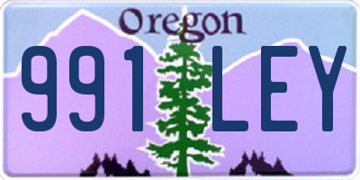 OR license plate 991LEY