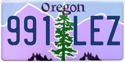 OR license plate 991LEZ