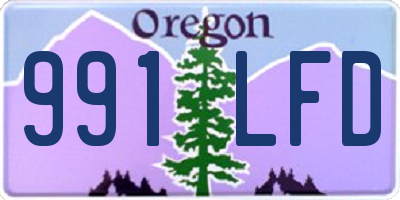 OR license plate 991LFD
