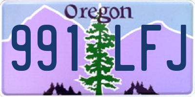 OR license plate 991LFJ