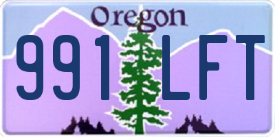 OR license plate 991LFT