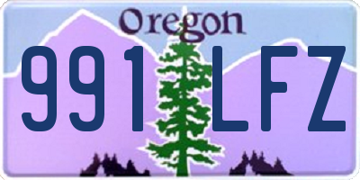 OR license plate 991LFZ