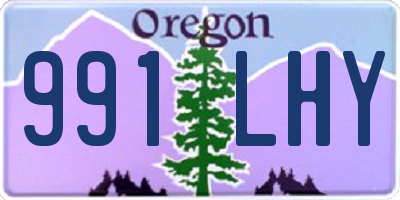 OR license plate 991LHY