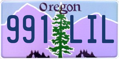 OR license plate 991LIL
