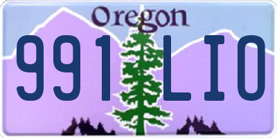 OR license plate 991LIO