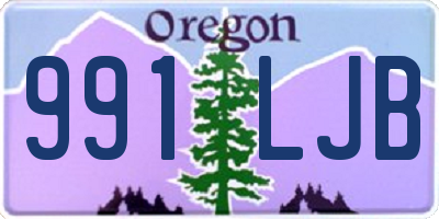 OR license plate 991LJB