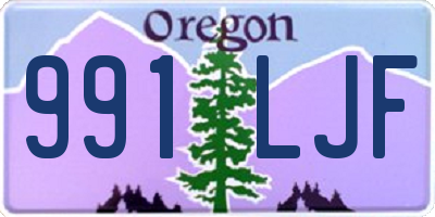 OR license plate 991LJF