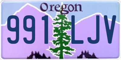 OR license plate 991LJV