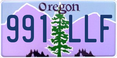 OR license plate 991LLF