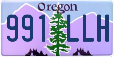 OR license plate 991LLH