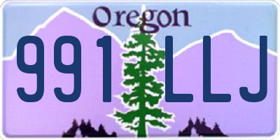 OR license plate 991LLJ