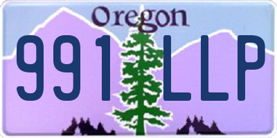 OR license plate 991LLP