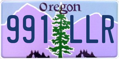 OR license plate 991LLR