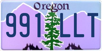 OR license plate 991LLT